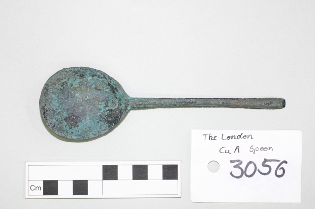 Copper alloy spoon after conservation